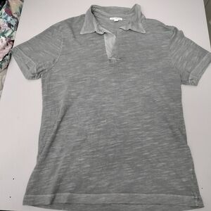 Standard James Perse Polo Men's Size 1 Gray Made in USA Preppy Golf